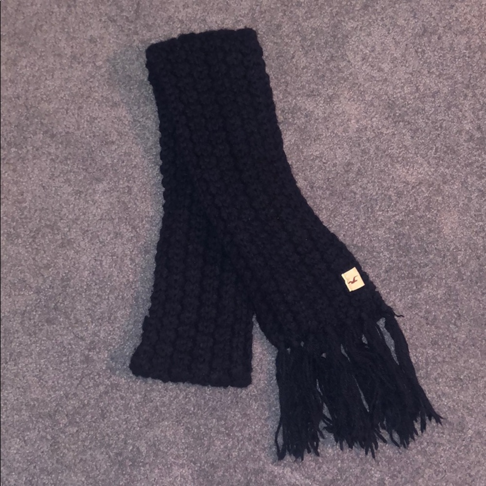 Hollister Knit Scarf Navy Blue